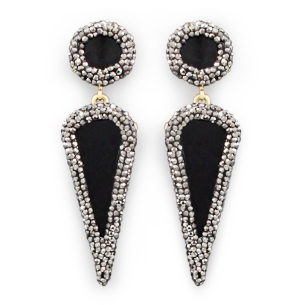 Claire Pave Drop Earrings
